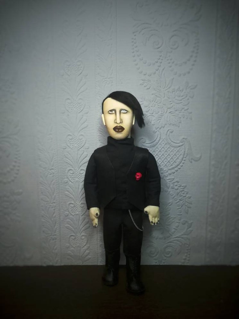 Marilyn Manson Portrait Doll Etsy