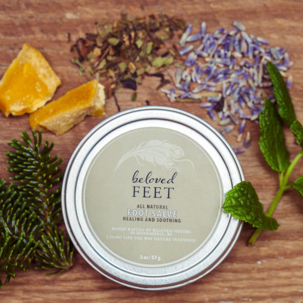 TALLOW FOOT Salve //  Foot Cream // Healing Foot Salve //  Organic Foot Care