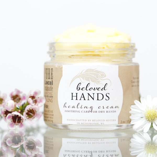 TALLOW HAND Cream //  100% Natural Organic Hand Cream // Moisturizing Hand Salve for Dry Skin