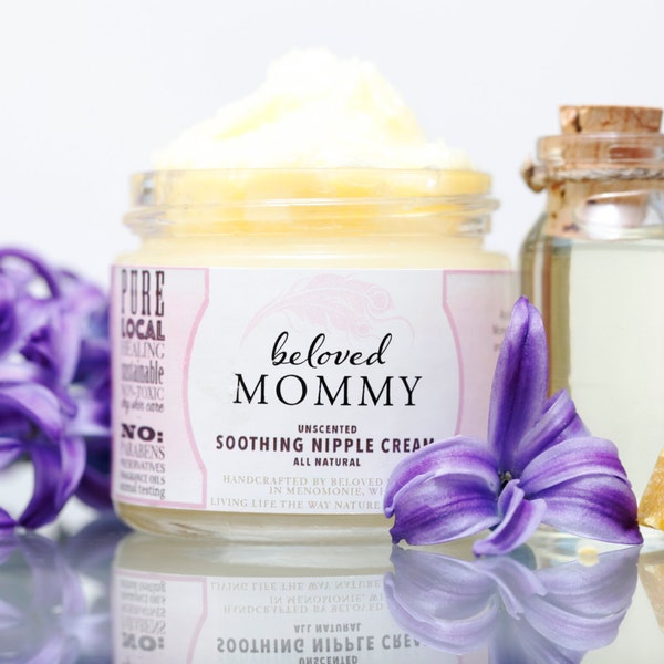 NIPPLE CREAM // TALLOW // All-Natural Soothing Nipple Cream //Healing Care // Beef Tallow Care