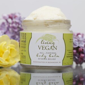 VEGAN Body BALM // Dry Skin Care // Organic Shea Butter Body Balm