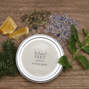 VEGAN Foot Cream // Healing Cream for Feet // Cracked Sore Feet Care
