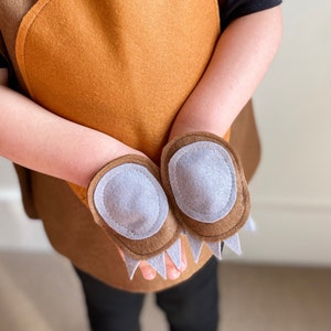 Unisex Animal Claws, Kids Felt Animal Paws, Adult Animal Costume. CHOOSE ANY ANIMAL
