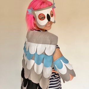 Felt Bird Costume: Cape, Mask & Cuffs - World Book Day Dress Up