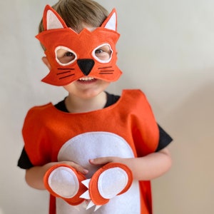 Woodland Fox Costume, Kids World Book Day Fox Costume, Adult Fox Costume, Child-Adult Sizes S-XL