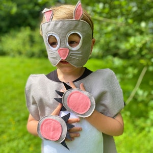 Déguisement de lapin pour enfants, Déguisement de lapin gris d'Halloween pour adulte, Déguisement de lapin pour la Journée mondiale du livre pour enfants, Déguisement de lapin de Pâques, tailles enfant-adulte S-XL