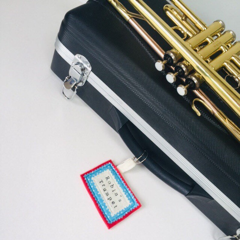 Instrument Case Tag Instrument Case Name Label Musical Etsy