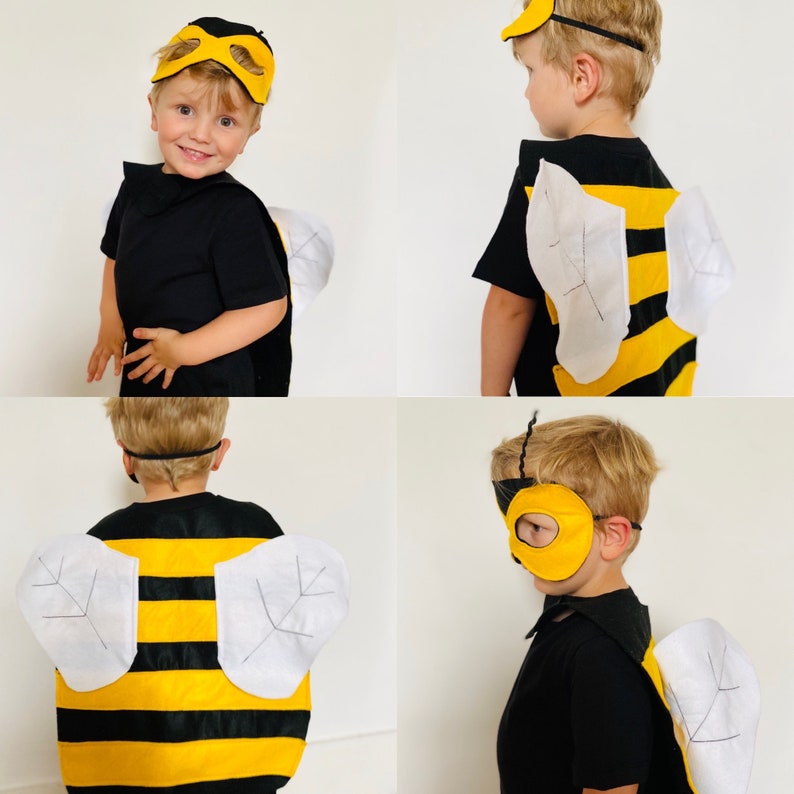 Kids Halloween Bumble Bee Costume Adult Honey Bee Dress Up Etsy UK