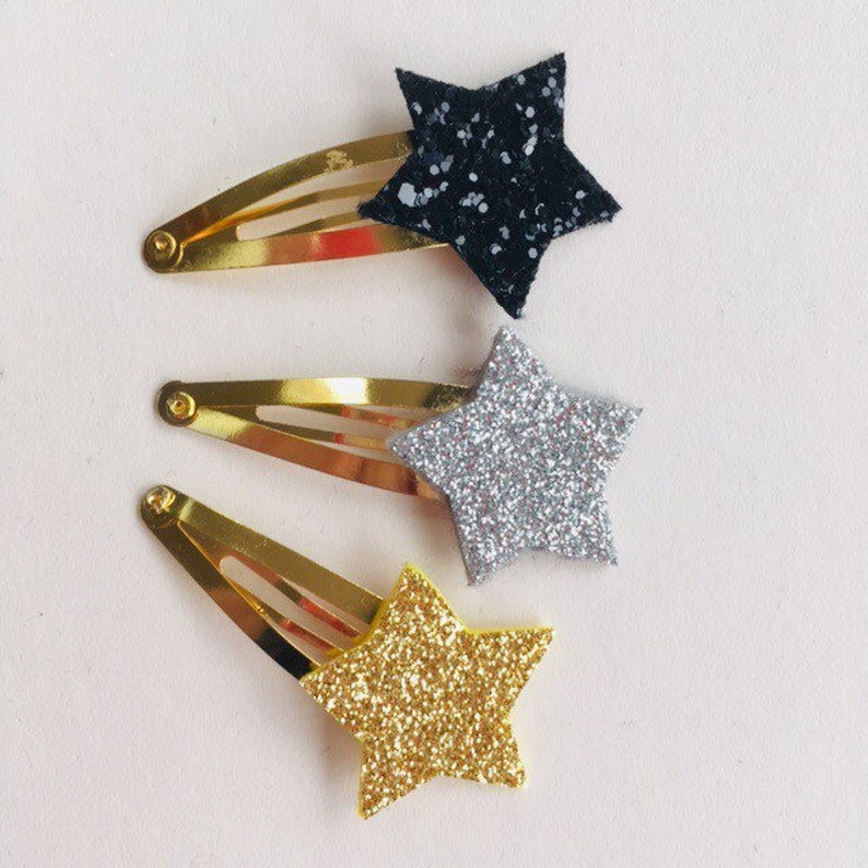star hair clips