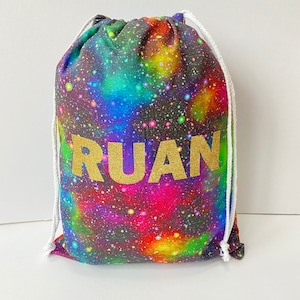 Sac de bain avec doublure résistante à l'eau, Sac de bain lavable en machine, Trousse de toilette personnalisée, Sac d'école en PE, tissu/texte au choix HTV