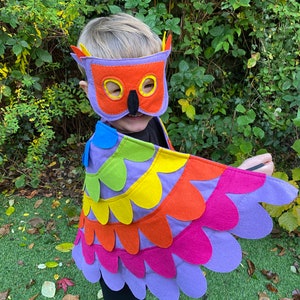 Kids Rainbow Bird Costume Adult Unicorn Wings Rainbow - Etsy