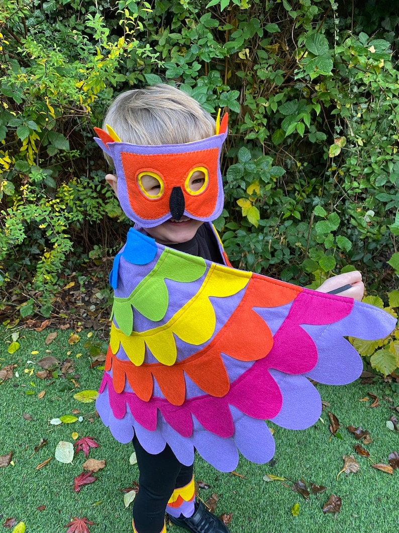 Kids Rainbow Bird Costume Adult Unicorn Wings Rainbow - Etsy