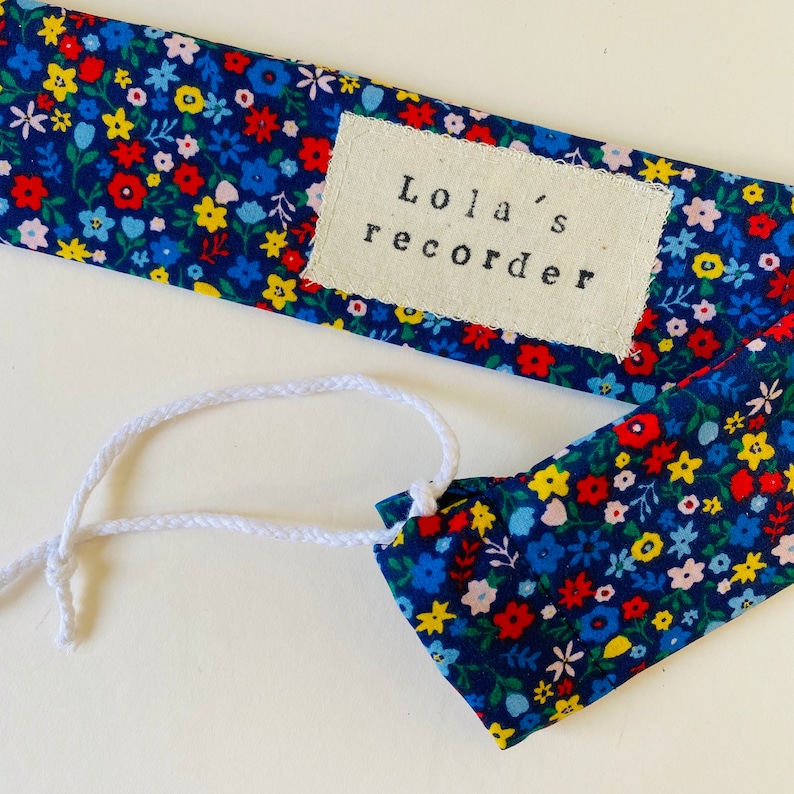 Recorder Case Personalised Recorder Bag Custom Soprano Etsy