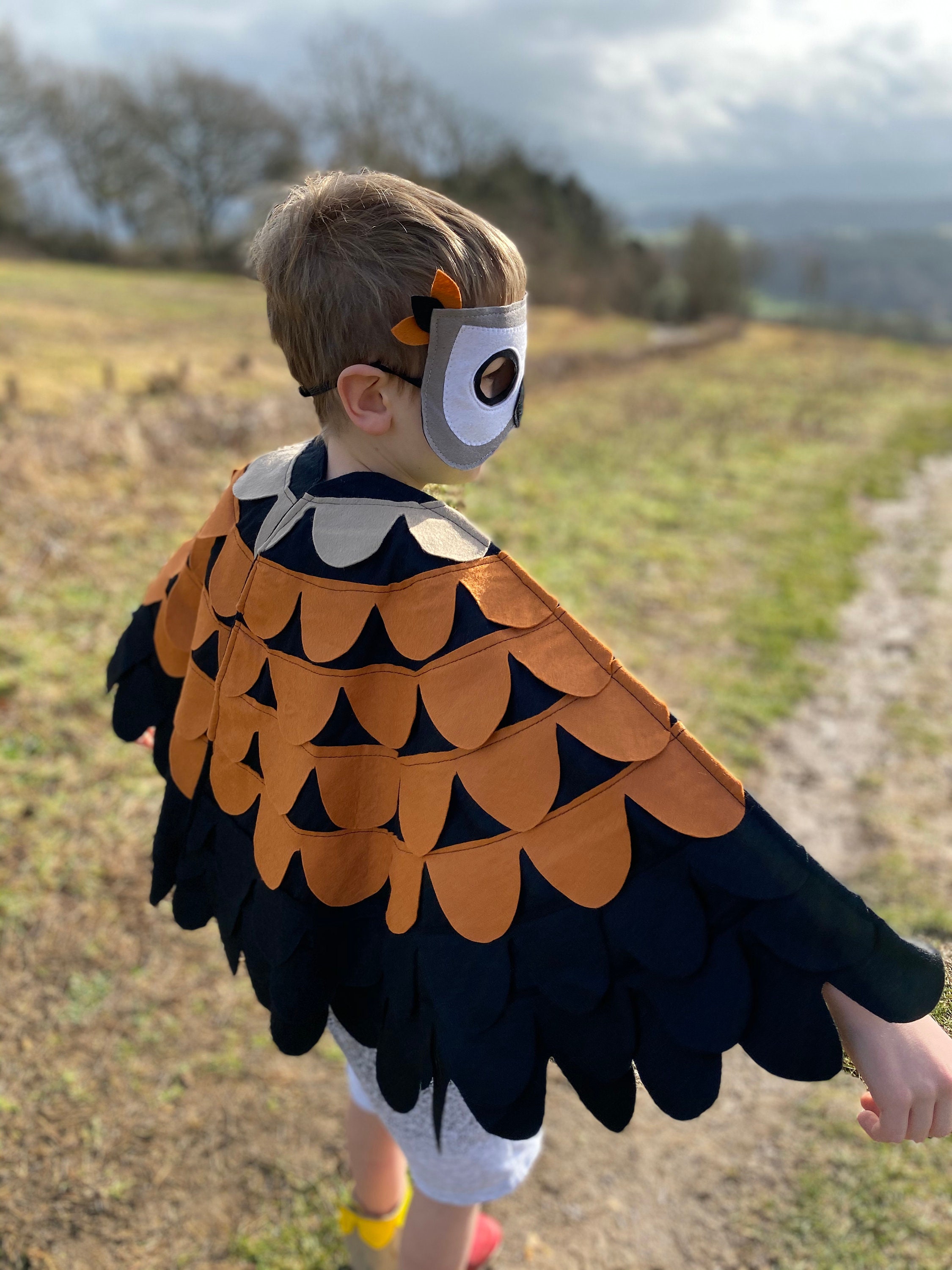 Adult Halloween Eagle Costume, Kids Eagle Wings, Kids Brown Owl