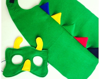 Dinosaur Costume, Dino Costume, Dinosaur Halloween, Dinosaur Cape, Dinosaur Outfit, Dinosaur Dress Up, Dinosaur Fan. CHOOSE ANY COLOUR.