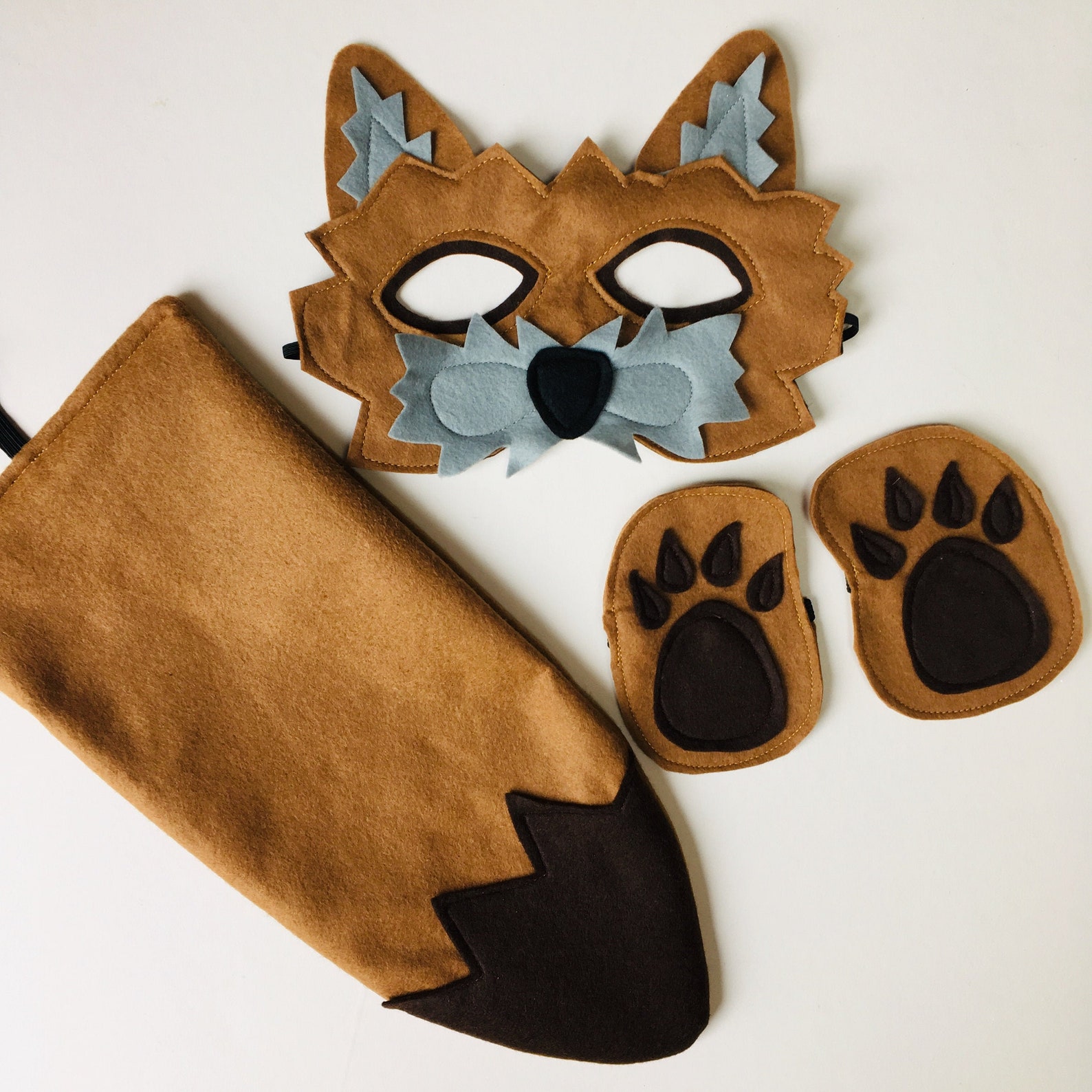 Kids Coyote Costume Adult Wild Dog Costume Coyote Mask Dog Etsy