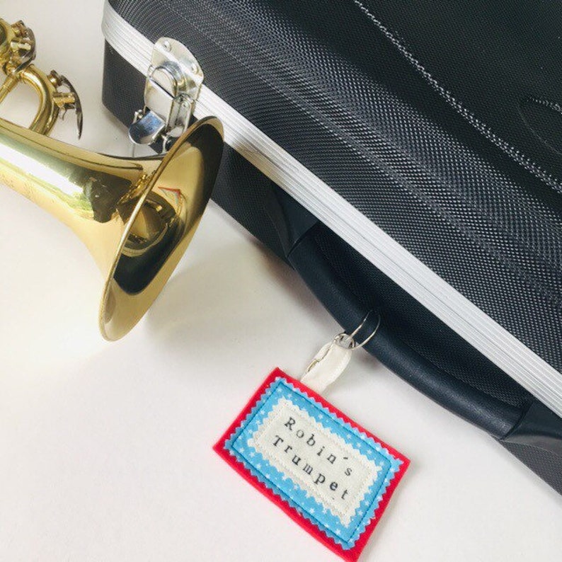Instrument Case Tag Instrument Case Name Label Musical Etsy
