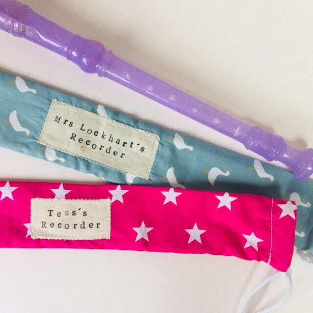 Recorder Case Personalised Recorder Bag Custom Soprano Etsy UK
