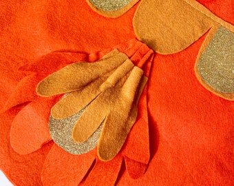 Costume da pesce rosso in feltro: vestito di Halloween per bambini