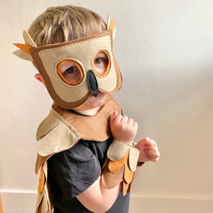 Déguisement hibou marron pour enfant, déguisement de hibou adulte, déguisement de hibou de la journée mondiale du livre, disponible en tailles enfant-adulte S-XL