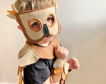 Kids Brown Owl Costume, Adult Owl Costume, World Book Day Owl Costume, Available in Sizes Child-Adult S-XL