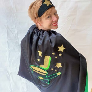 Costume da mago personalizzato per bambini, mantello da mago personalizzato per adulti