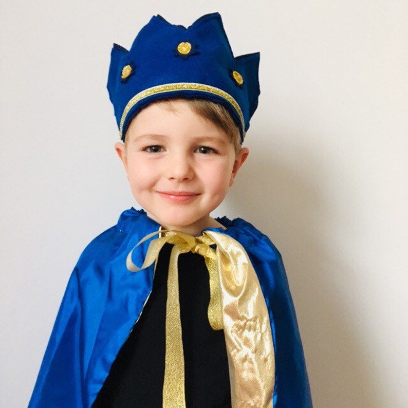 Three Wise Men Costume Kids Nativity Costume Christmas Wise Man Costume Felt Crown /& Lined Cloak ANY SIZE COLOUR Kids Prince Costume