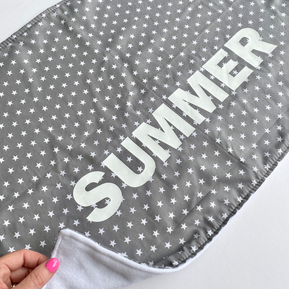 Personalised Play Mat Newborn Name Blanket Custom Play Mat Etsy UK