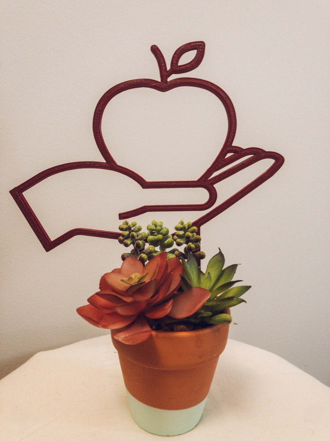 Teacher/teacher Trellis/teacher Appreciation/apple Trellis/hand Trellis