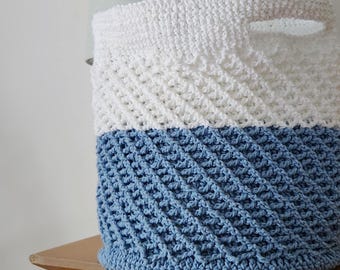 Crocheted Basket; Free Shipping