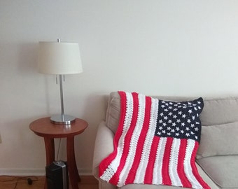 かぎ針編みのパターン、アメリカ国旗のラップガン