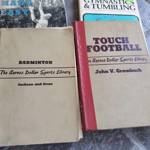 Vintage 70s Sports Books