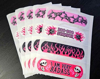 Cool Pink Adhesive Bandages