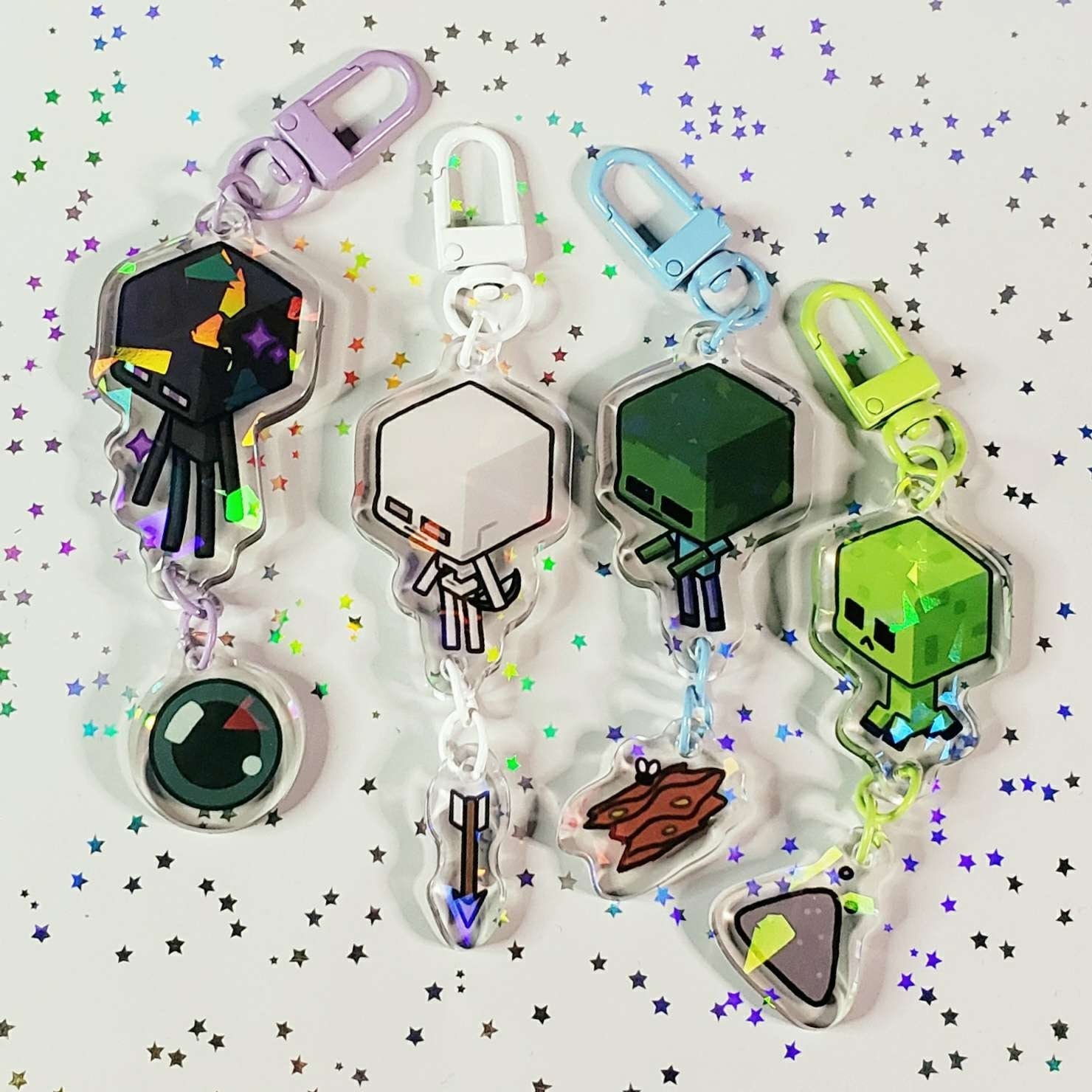 Minecraft Chibi Mob-bedels - Etsy België, image size:1480x1480