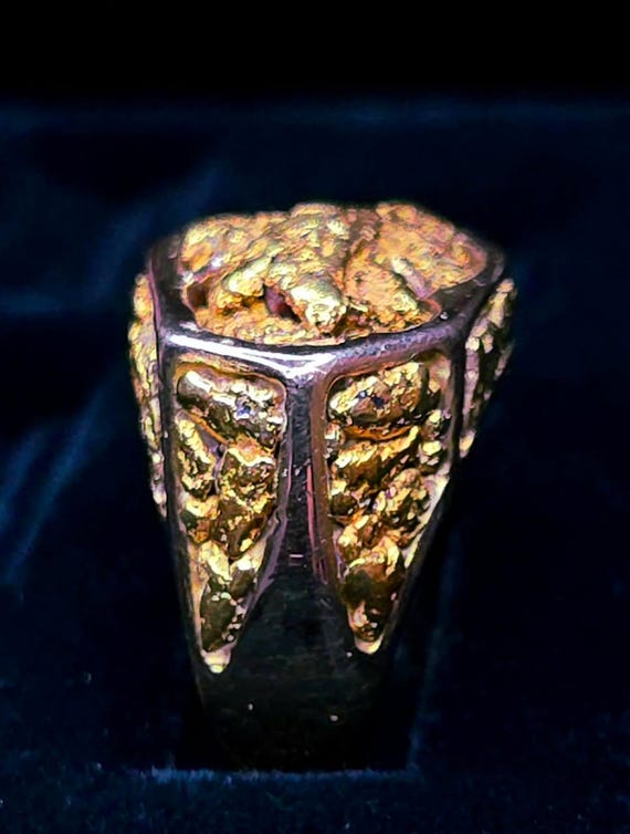 Monster Gold Nugget Statement Ring! - image 9