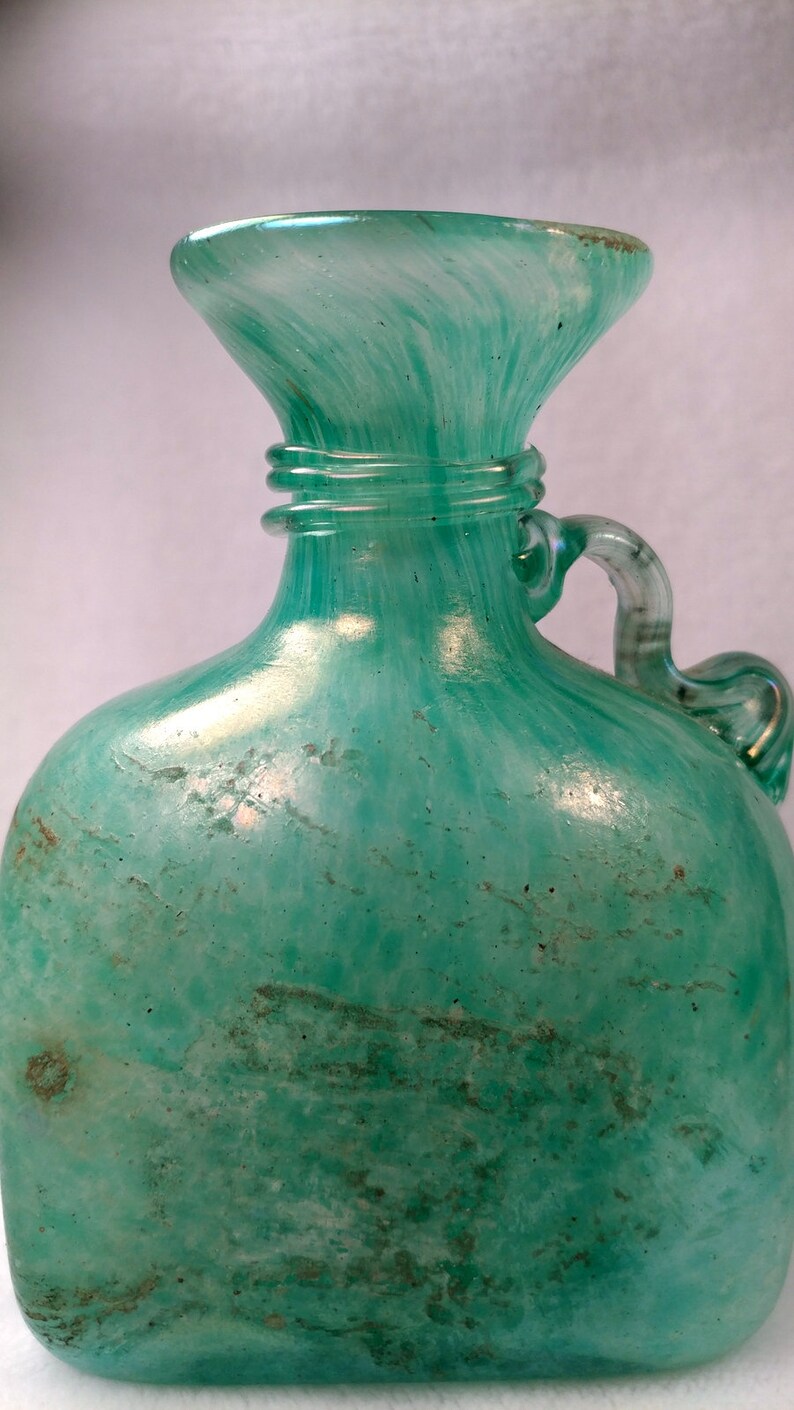 Ancient Roman Glass Excavated Vase Etsy