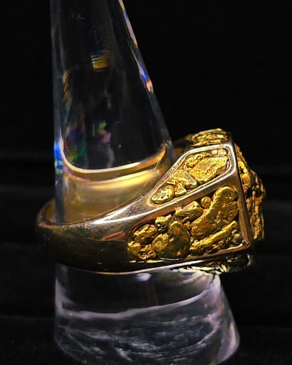 Monster Gold Nugget Statement Ring! - image 6