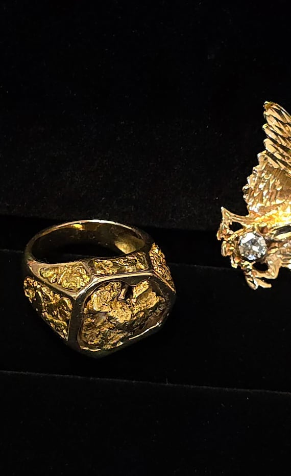 Monster Gold Nugget Statement Ring! - image 2