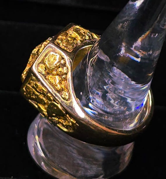 Monster Gold Nugget Statement Ring! - image 10