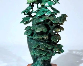 Beautifully carved Good luck  JADE  money tree