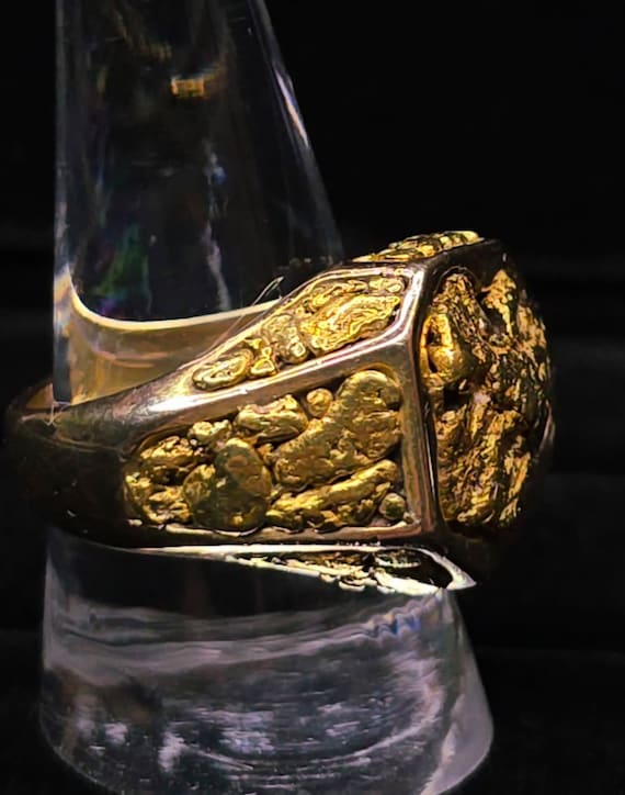 Monster Gold Nugget Statement Ring! - image 3