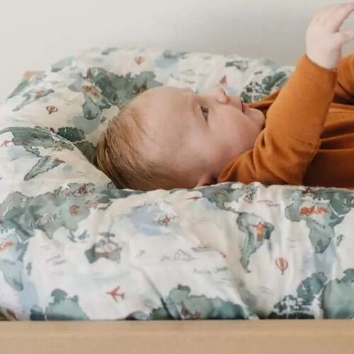 Crib Sheet Boy Changing Pad Cover Nursing Pillow Cover Mini Etsy