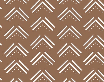 rust mudcloth crib sheet