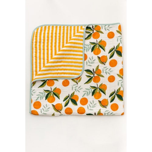 Clementine Reversible Baby Quilt 2 Options Etsy