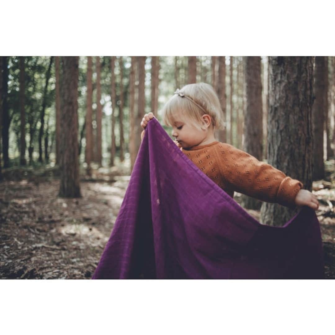 Purple muslin swaddle blankets 2025