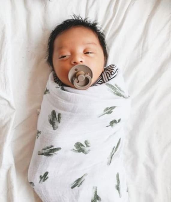 Watercolor Cactus Baby Swaddle Etsy
