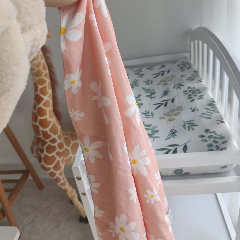 Daisy Flower Bamboo Crib Sheet Etsy