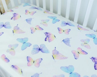 Bamboo Crib Sheet- Periwinkle main image 1
