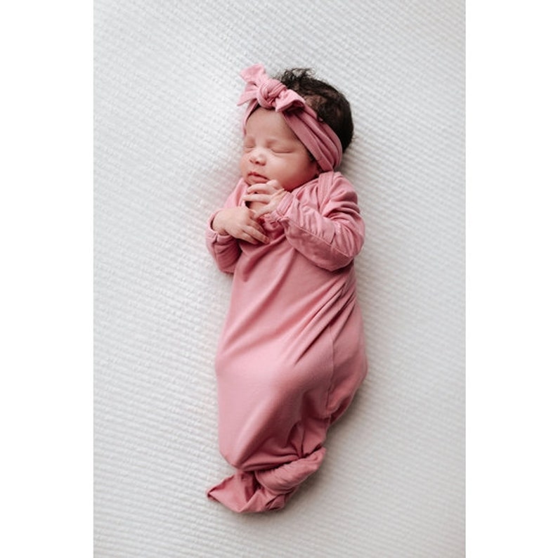 Matching Maternity Labor Gown and Knotted Hospital Baby Etsy
