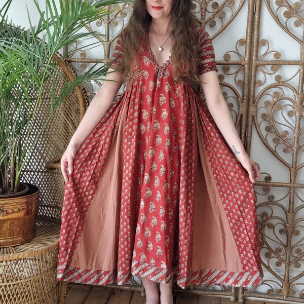 ANOKHI for East Indian Cotton Hand Block Printed Haute Hippie 14